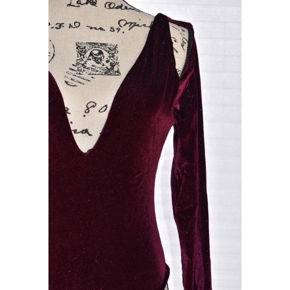 Purple/dark purple fancy bodysuit - Picture 3 of 8